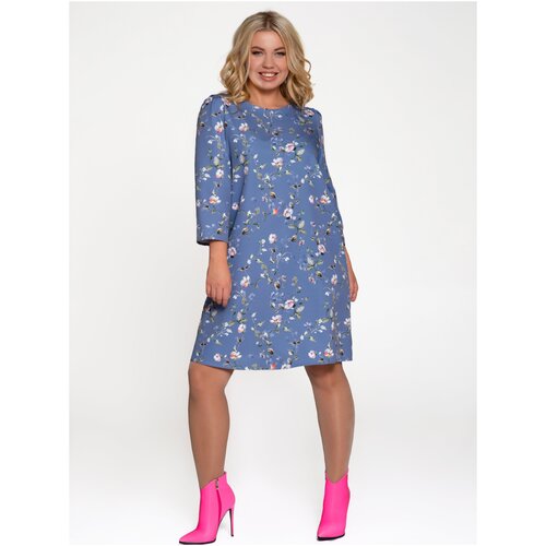 фото Платье with street, размер 56, голубой