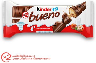 Батончик Kinder Bueno, 43 г