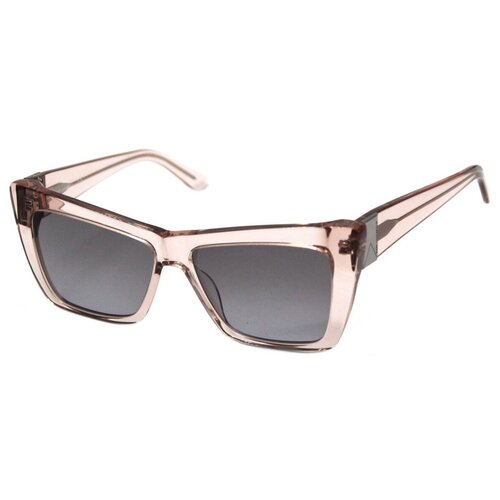 фото Солнцезащитные очки karl lagerfeld, кошачий глаз, оправа: пластик, для женщин, розовый