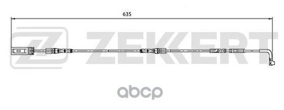Датчик износа тормозных колодок ZEKKERT BS-8033 для BMW 1 серия E81 E82 E87 E88 3 серия E90 E91 E92 E93