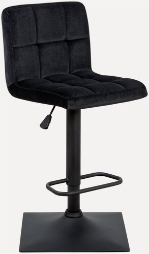 Изображение товара Барный стул Эколайн "Курт", обивка из велюра, металл, 40х35х63 см, черный