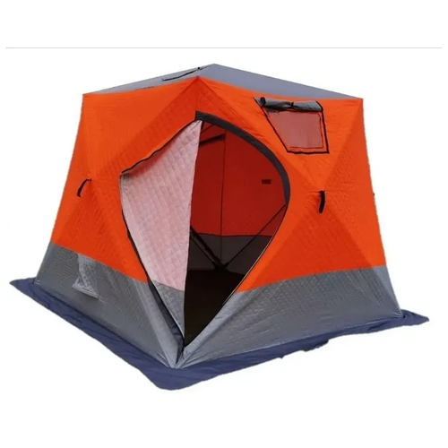 фото Палатка куб 4 местная с полом и огнеупорным ковриком в комплекте. палатка для рыбалки. mimiroutdoor
