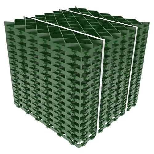 Решетка газонная пластиковая Gidrolica Eco Pro, зеленая, 14 штук, класс С250 решетка газонная пластиковая gidrolica eco pro зеленая 14 штук класс с250