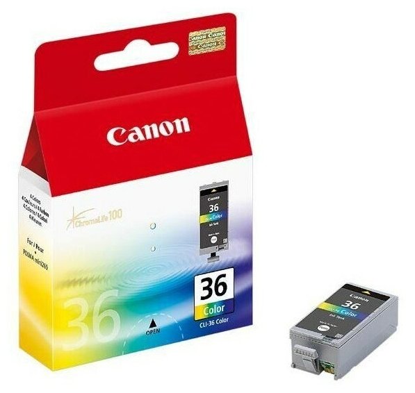 Картридж Canon CLI-36 - 1511B001 оригинальный струйный картридж Canon (1511B001) 150 стр, цветной
