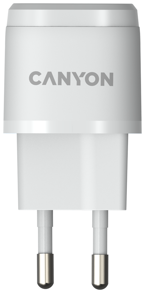 Зарядное устройство сетевое Canyon CNE-CHA20W05 PD 20Вт, USB-C, белый - фото №2