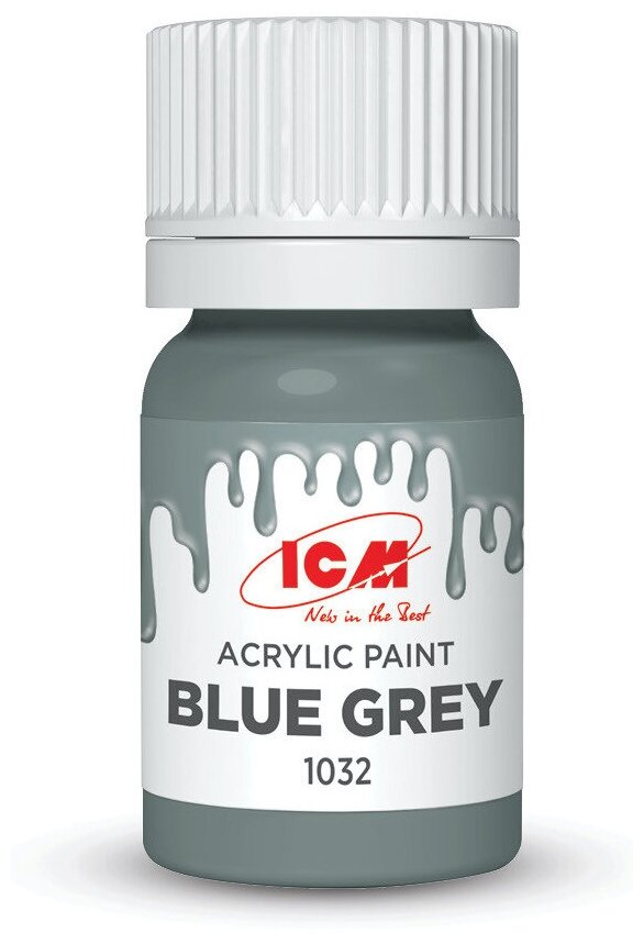 ICM Краска акриловая, Сине-серый (Blue Grey), 12 мл, C1032
