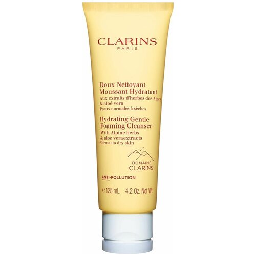 очищающий пенящийся крем для нормальной и сухой кожи clarins doux nettoyant moussant hydratant 75 мл Clarins Doux Nettoyant Moussant Hydratant Очищающий пенящийся крем для нормальной и сухой кожи, 125 мл