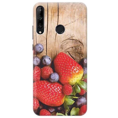 фото Ультратонкий силиконовый чехол-накладка для huawei p40 lite e / honor 9c с принтом "дерево фруктов" gosso