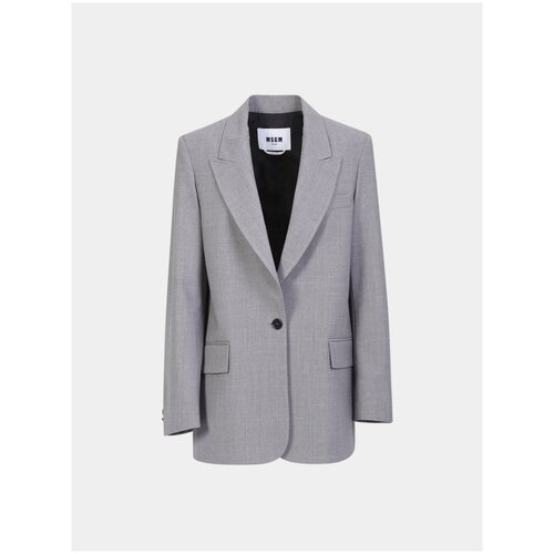 Пиджак MSGM Wool Blazer, серый, 36