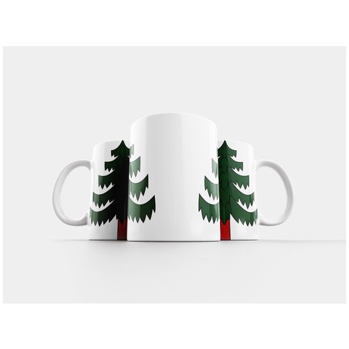фото Кружка "рождество, дерево, зеленый" 320 мл lotsprints