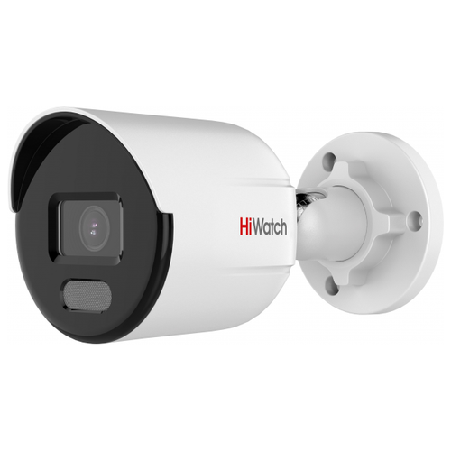 Камера видеонаблюдения HiWatch DS-I250L(C) IP 2Мп 2.8мм POE ColorVu видеокамера ip hiwatch ds i250l b 4 mm 2мп уличная цилиндрическая с led подсветкой до 30м и технологией colorvu 1 2 8 progressive scan cmos матри