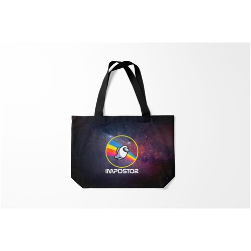 фото Сумка-шоппер / 46х35 см / геймерам / among us nasa impostor burnettie