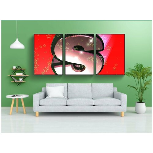 фото Набор модулных постеров для интерьера "алфавит, надпись, текст" 60x90 см. в тубусе, без рамки lotsprints