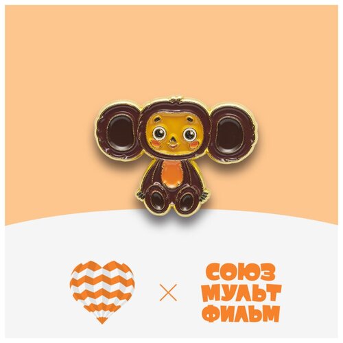 Значок Heart Of Moscow, коричневый