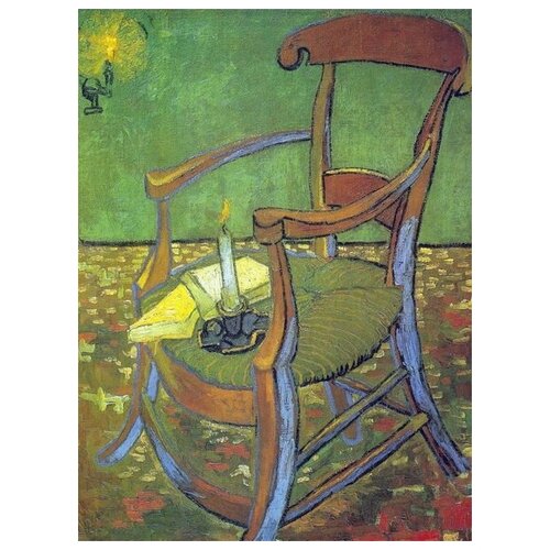 фото Репродукция на холсте стул поля гогена (свободный стул) (paul gauguin's chair (the empty chair)) гоген поль 40см. x 54см. твой постер