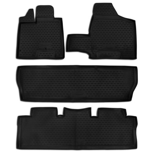 фото Коврики в салон подходят для toyota sienna (ii, iiр) 2003-2010, 4 шт. (полиуретан, серый) element