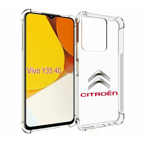 Чехол MyPads citroen-3 мужской для Vivo Y35 4G 2022 / Vivo Y22 задняя-панель-накладка-бампер