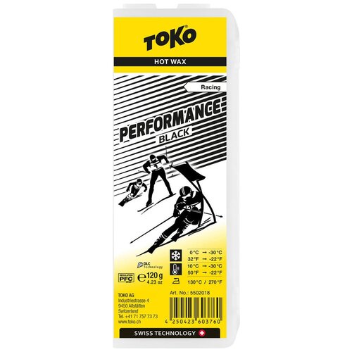фото Гоночный парафин toko performance, 5502018, черный, 120 г