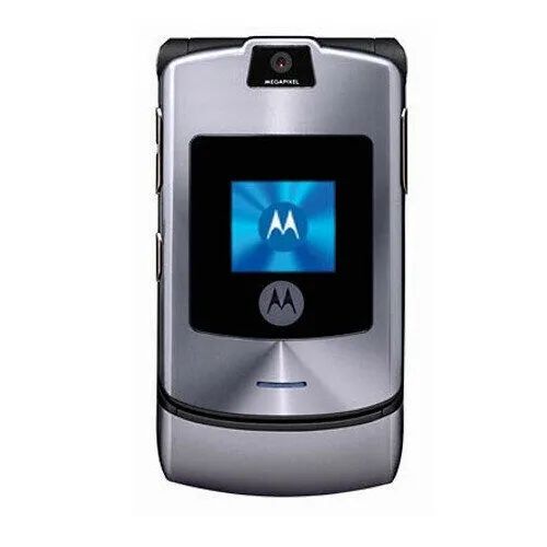 Телефон Motorola RAZR V3i, 1 SIM, серебристый