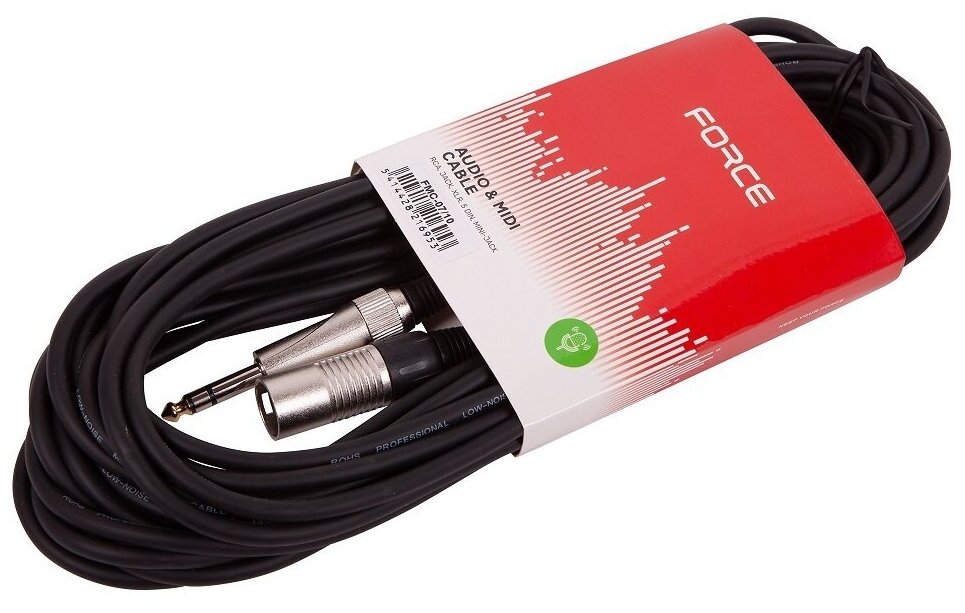 Кабель аудио 1xJack - 1xXLR FORCE FMC-07/10 10.0m — фото 1