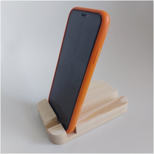Деревянная подставка-держатель для телефона/планшета