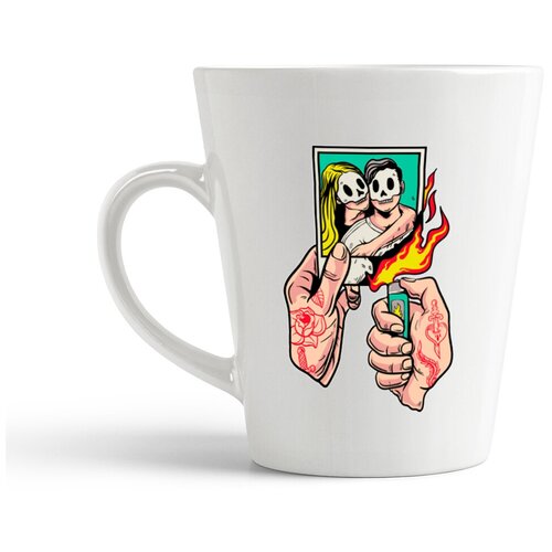 фото Кружка-латте coolpodarok илюстрация поджог фото