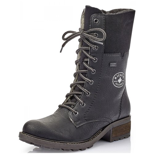 Rieker Y0422-00V женские ботинки черный искусственная кожа зима, Размер 38