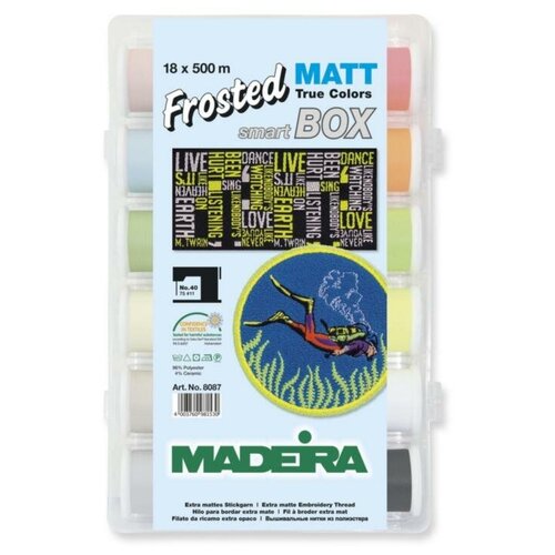 фото Набор ниток frosted matt №40 madeira 8087
