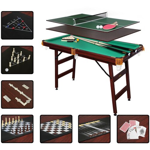 Бильярдный стол Fortuna Русская Пирамида 4фт 9 в 1 с комплектом аксессуаров fortuna billiard equipment бильярдный стол fortuna hobby bf 630r русская пирамида 6фт с комплектом аксессуаров