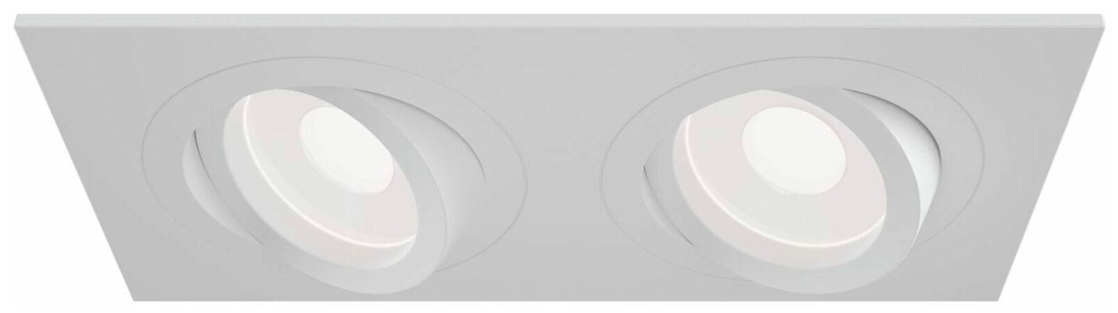 Светильник встраиваемый CITY DL X2 MR16 ALU WHITE | 172х92(75)x25mm - фотография № 4