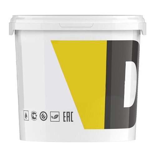 Краска акриловая резиновая DESSA DECOR Rubber Wall 2.5 кг, для стен, фасада, эластичная, супербелая