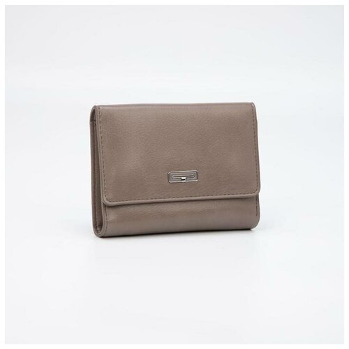 фото Кошелёк женский, отдел на магнитах, цвет коричневый yandex market