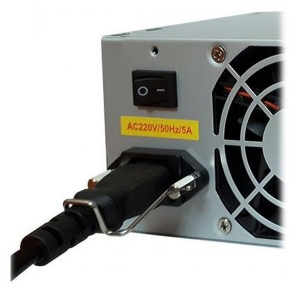 Блок питания EXEGATE CP400 ATX SC 8cm fan 24pin 4pin 3xSATA 2xIDE FDD кабель 220V с защитой от выдергивания