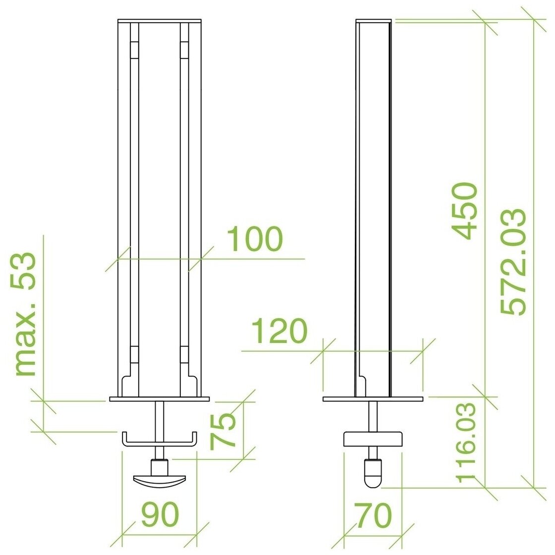 Аксессуар для кронштейна ErgoFount RSS-450B/G — фото 1