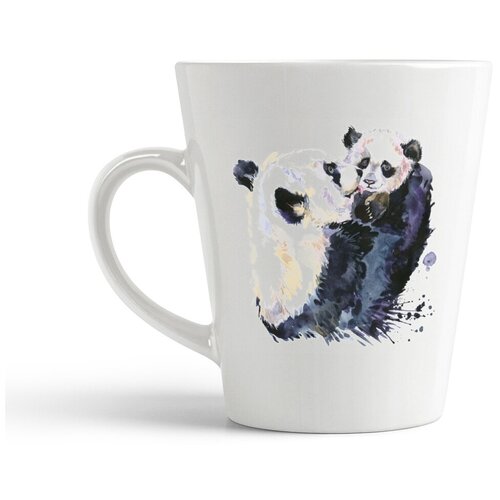 фото Кружка-латте coolpodarok "животные. панда с малышом."