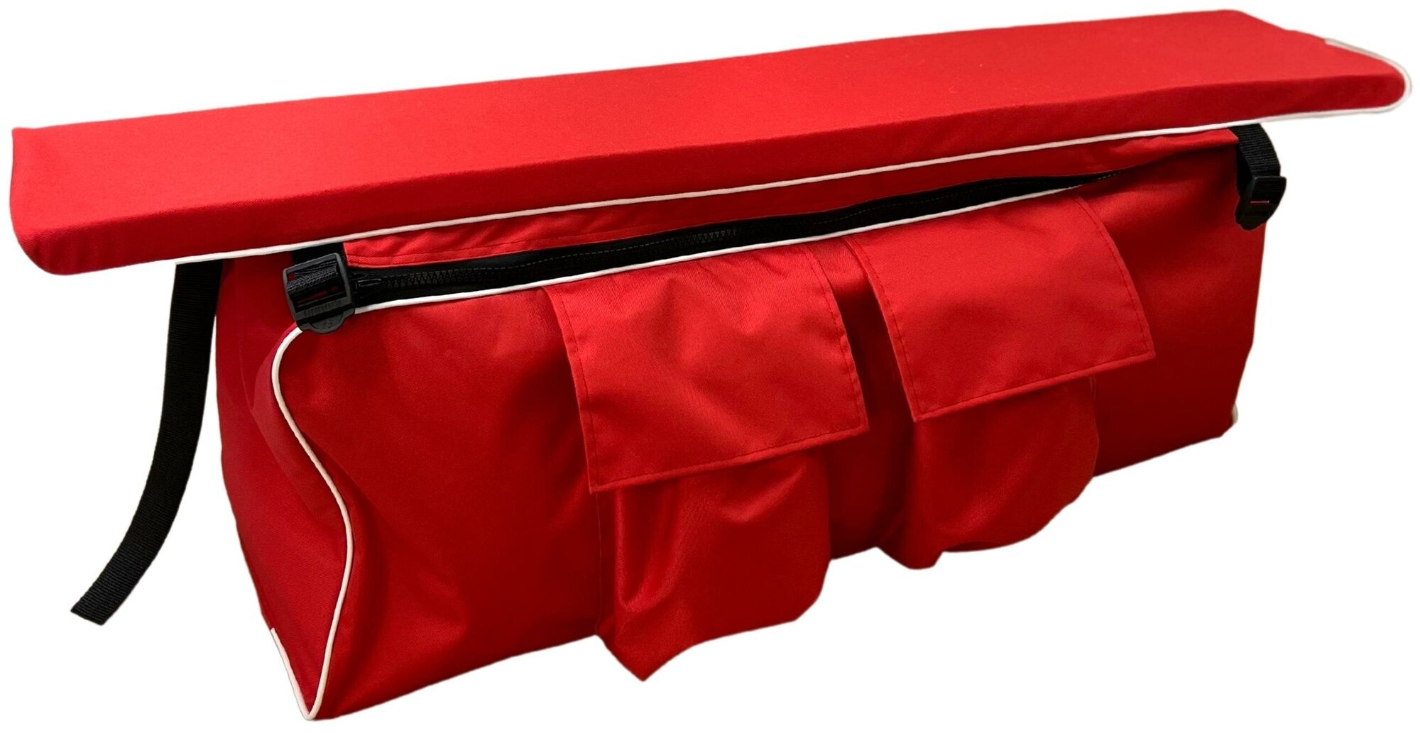 Сумка на сиденье с мягкой накладкой для лодки ПВХ 750*240*60 (цвет: красный)
