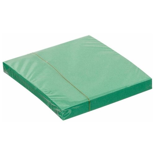 Блок-кубик Гознак с клеевым краем, 75х75, зеленый (100 л)