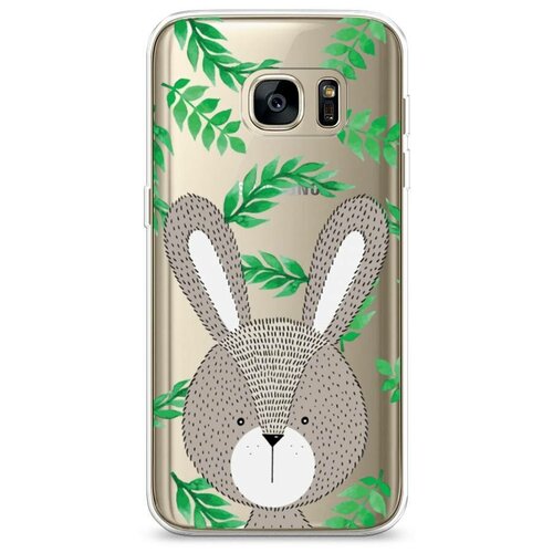 фото Силиконовый чехол "зайчик в листочках" на samsung galaxy s7 edge / самсунг галакси с 7 эдж case place