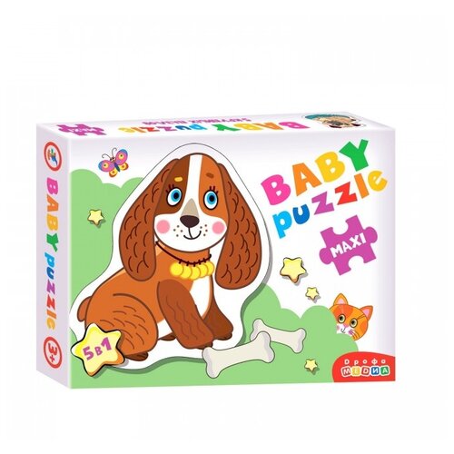 Пазл Дрофа-Медиа Baby Puzzle Maxi Собачки (3999), 13 дет., 13х17х3 см пазл дрофа медиа baby в лесу 3994 14 дет