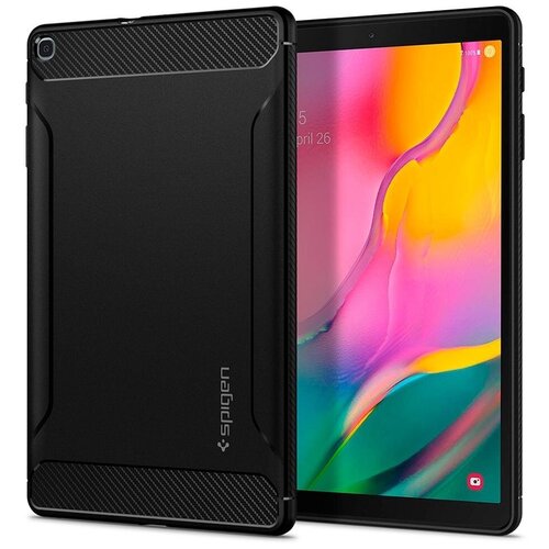 Прочный чехол SPIGEN для Galaxy Tab A 10.1 - Rugged Armor - Черный - 623CS26448 чехол spigen rugged armor 064cs24871 для apple iphone xr black