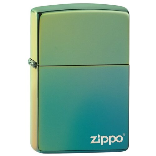 Оригинальная бензиновая зажигалка ZIPPO Classic 49191ZL ZIPPO Logo с покрытием High Polish Teal