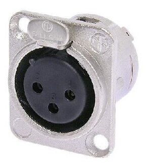 Neutrik NC3FD-L-1 панельный разъем XLR F