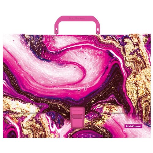 Папка-портфель А4 дизайн 1отд ErichKrause дев Marble Amethyst пластиковый 52915 5436925