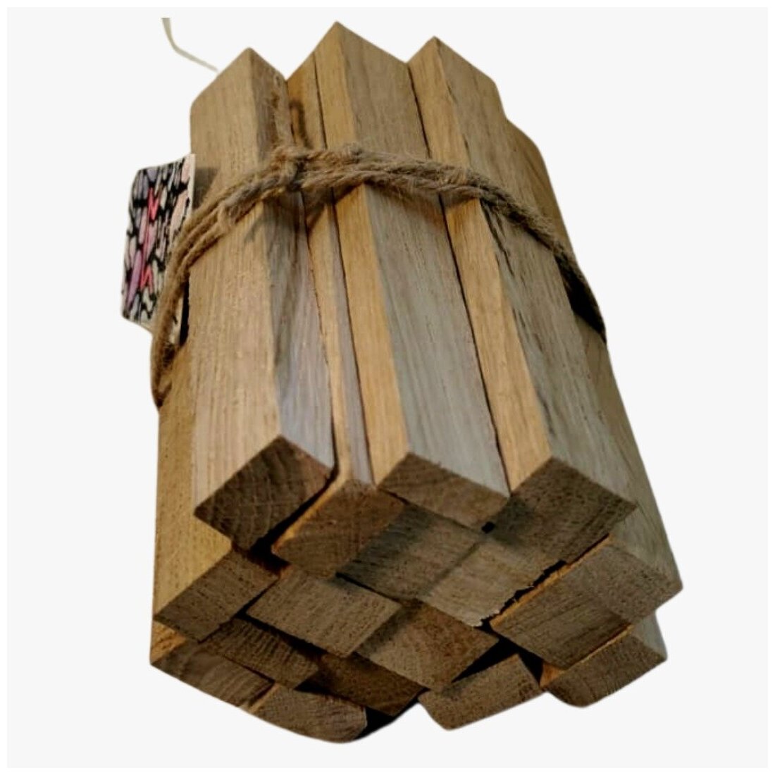 Мини-дрова из дуба, дрова для розжига, деревянные заготовки для творчества, брусок для резьбы - фотография № 1