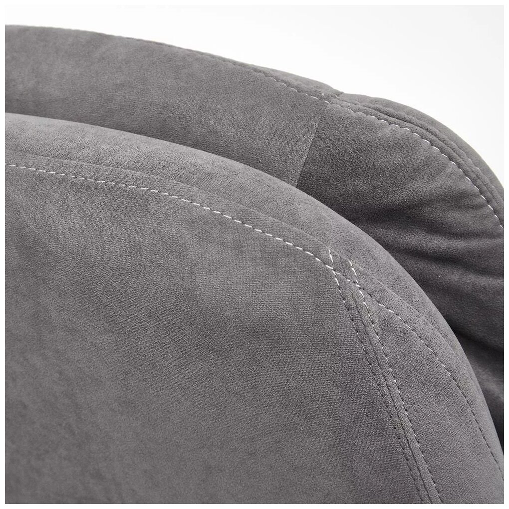 Кресло SOFTY LUX, флок , серый, 29 - фотография № 12