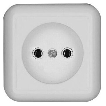 фото Розетка 1-м ОП Прима 10А IP20 без заземл. без шторок монтаж. пласт. бел. (опт. упак) SchE RA10-164M-B