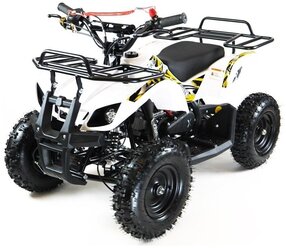 MOTAX Квадроцикл ATV Mini Grizlik Х-16 с механическим стартером, белый