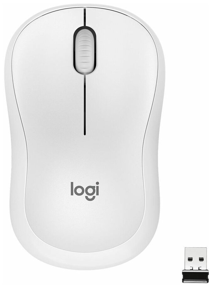 Мышь беспроводная Logitech Silent M220, 1000 dpi, USB, белый (910-006128)