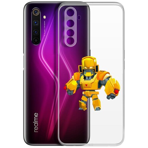 фото Чехол-накладка clear case brawl stars-бо золотой меха для realme 6 krutoff group