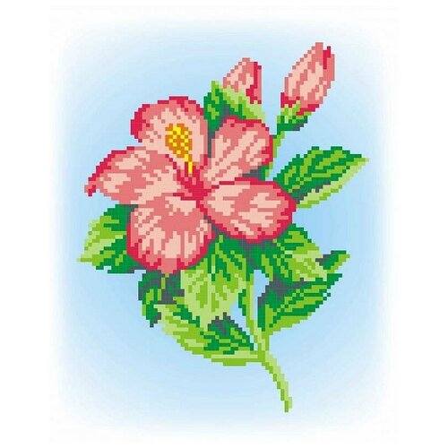 Розовый цветок набор 16х20(21х30) МП-Студия КН-372